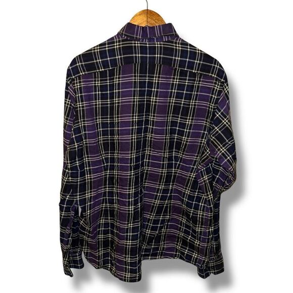 Eton Contemporary Purple BD Dress Shirt Size XL 17 - Picture 6 of 6